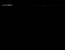 Tablet Screenshot of instinctlaboratory.com